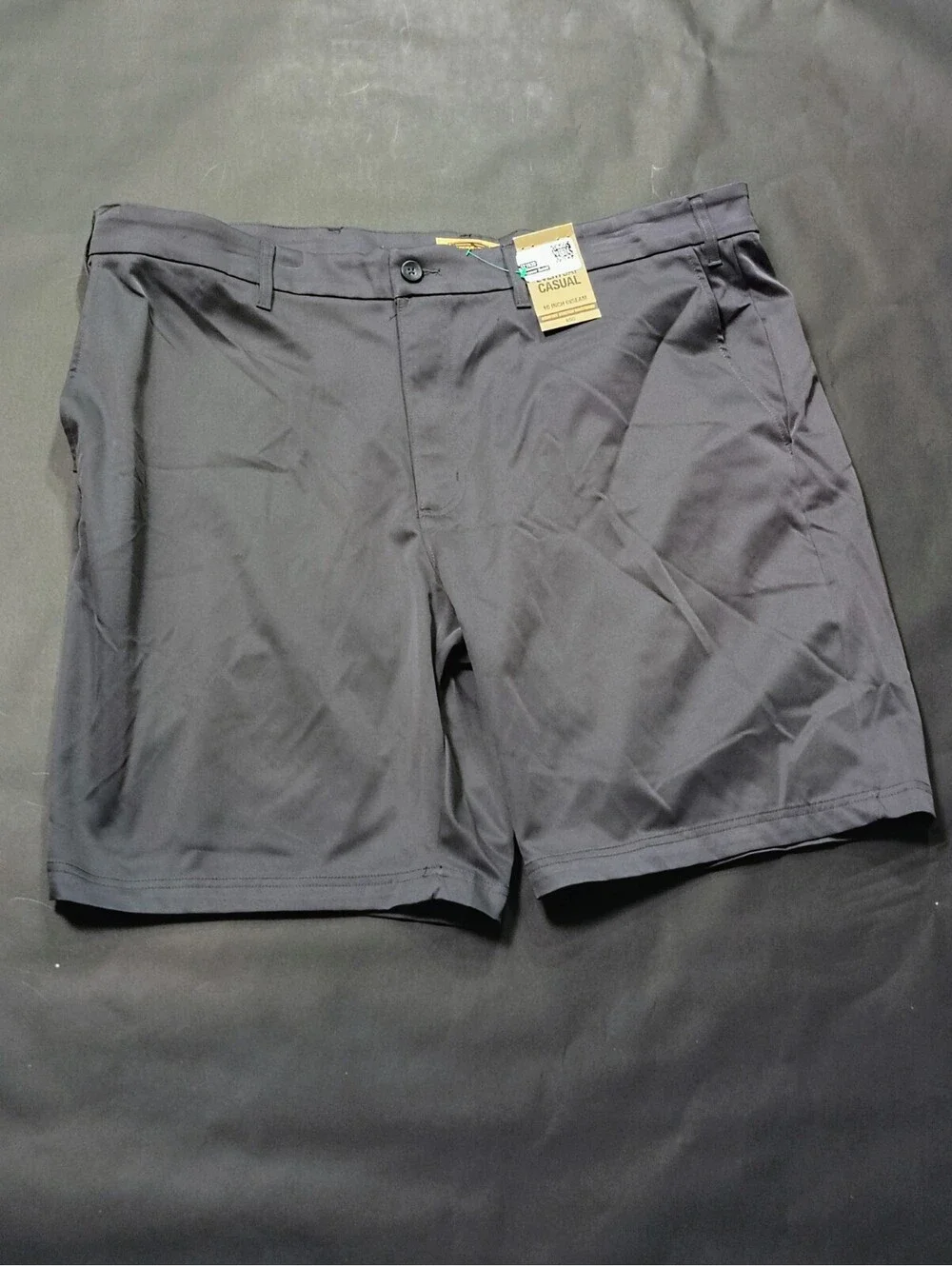The Foundry Big Tall Mens Shorts 48 NWT Gray Power Stretch Performance Casual 10
